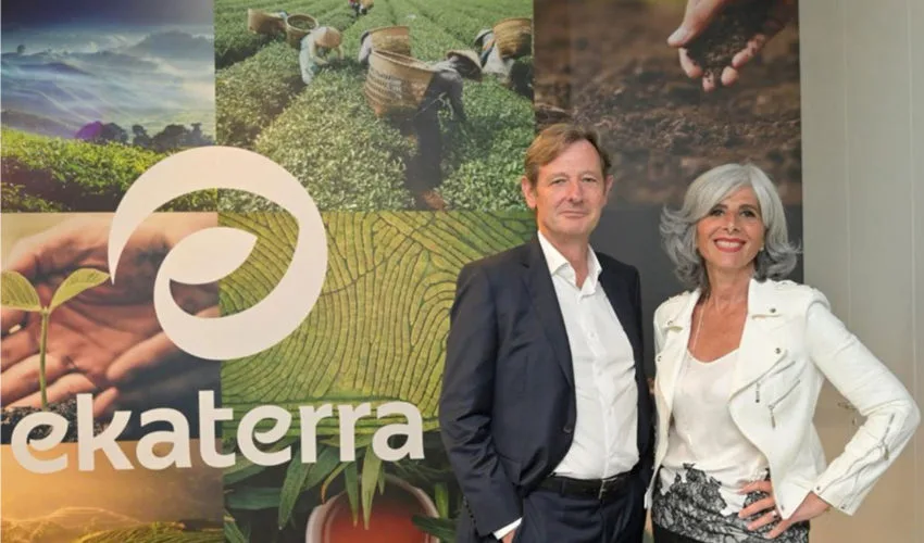 Vorstand des Tee-Giganten EkaterraNathalie Roos CEO Ekaterra, Pierre Laubies, Chair Ekaterra Foto: Ekaterra