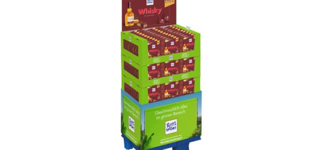 Display Ritter Sport Limited Edition Knusperstücke Whisky