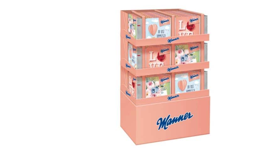 Die Manner Love Edition präsentiert sich als Geschenk zum Valentinstag. Foto: Josef Manner & Comp. AG
