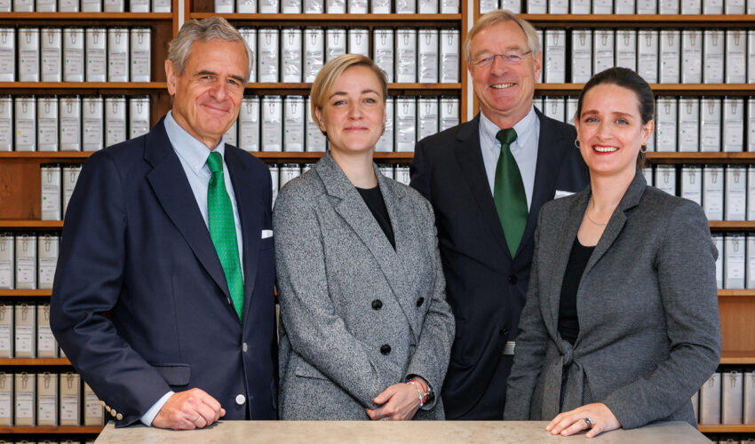 Generationswechsel bei LSH: Jochen, Anna, Michael und Sara Spethmann (v.l.n.r) Foto: Laurens Spethmann Holding AG & Co. KG (LSH).