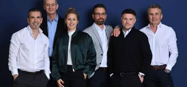 Generationenwechsel bei Vitakraft: v.l.n.r.: Héctor Sánchez, Timo Lubenow, Sarina Hamann, Sebastian Kruse, Mark Moffat, Dirk Strelow, Foto: Vitakraft Group