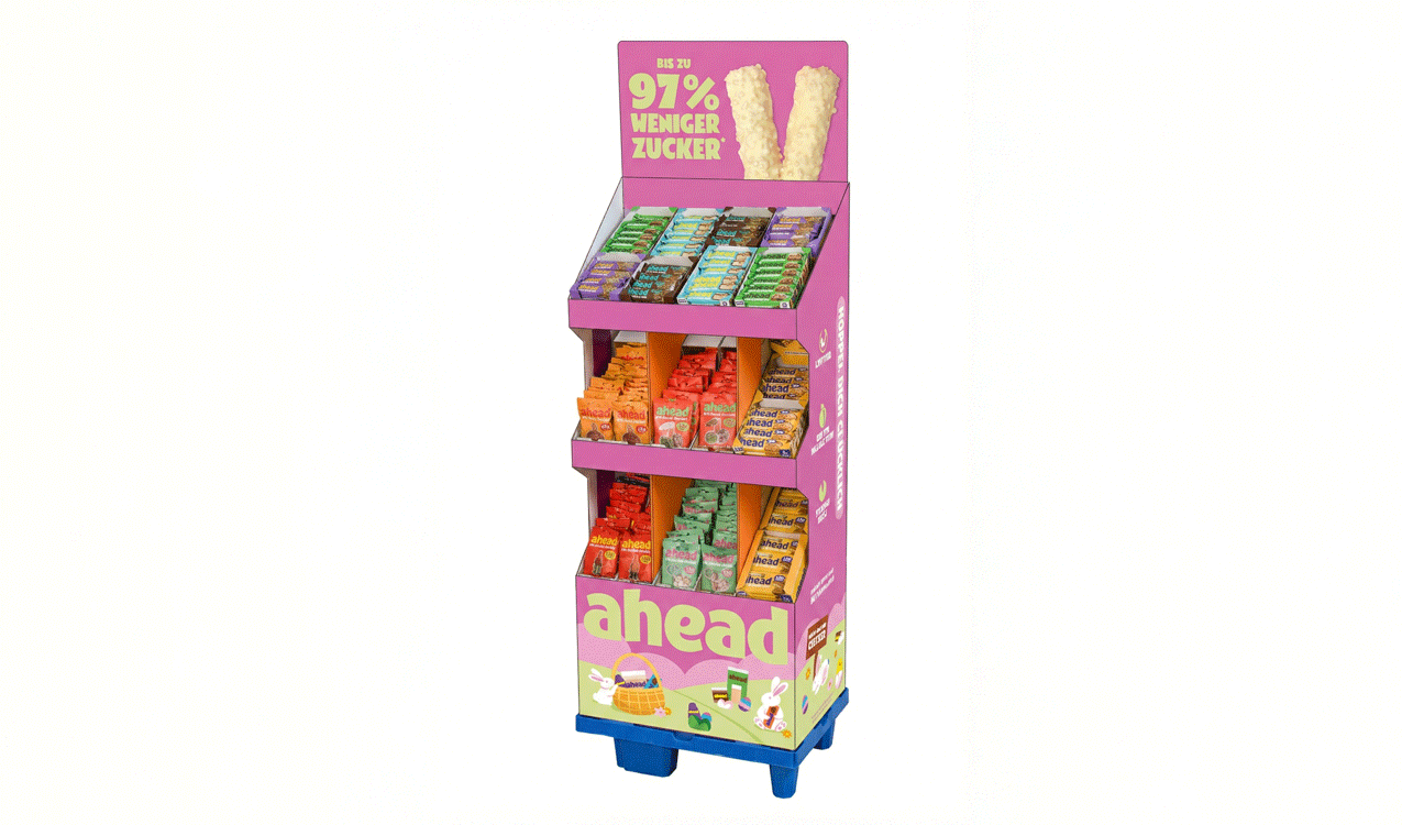 Ostern ahead - display Magazin