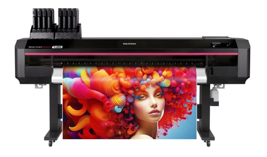 Xperjet 1681SR Pro mit Ausdruck von Frau mit kunstvollem bunten Haar.