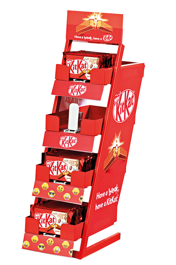 Kit Kat Display für die Theke