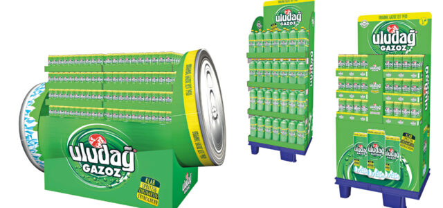 uludag Großplatzierung, Flschendisplay, Dosendisplay
