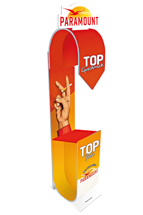 Pfeilpresenter, Display für Tabakwaren