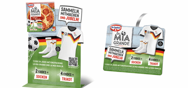 Aussteller und Wipper zur WM von Dr. Oetker