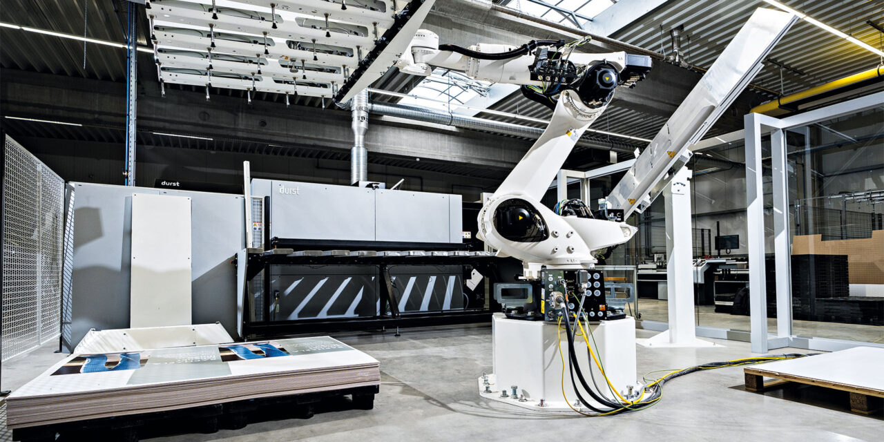 Detailansicht Bogendigitaldruckmaschine