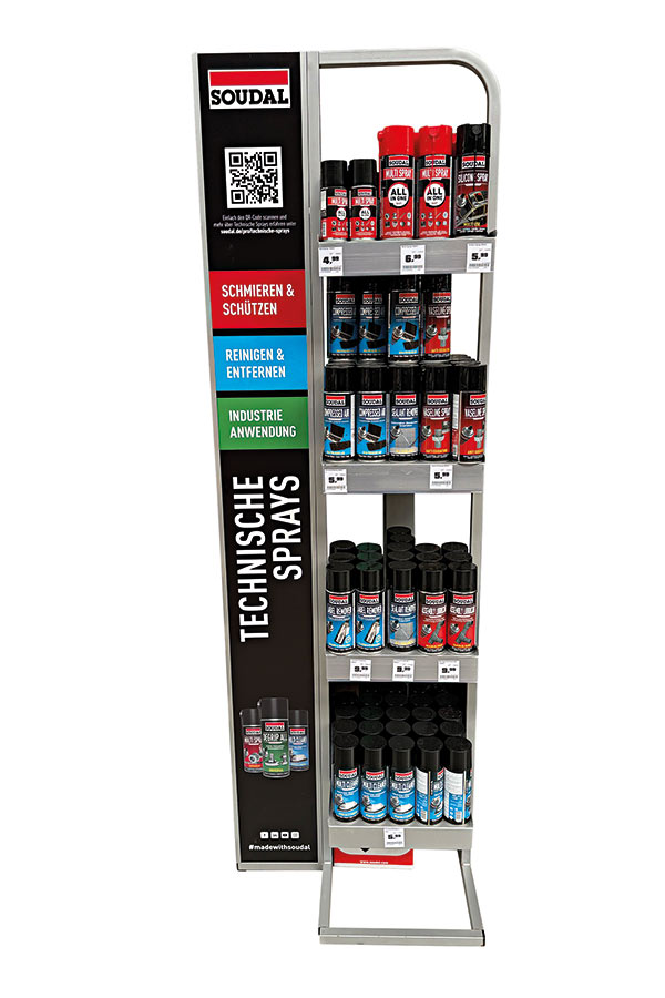 Display Technische Sprays, Soudal