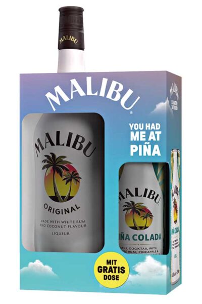 malibu_on_pack Verpackung Malibu mit Dose als On-Pack-Promotion