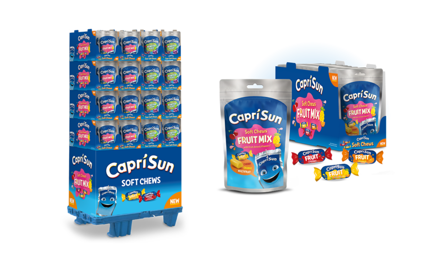 Display und Trinkpacks Capri Sun Chews