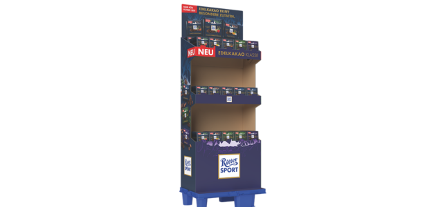 Display Ritter Sport Edelkakao