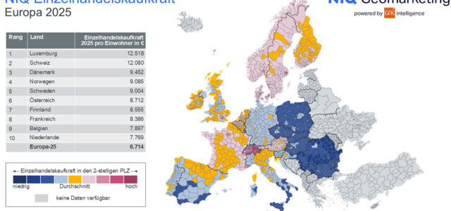 Studie Einzelhandelskaufkraft Europa, Studie
