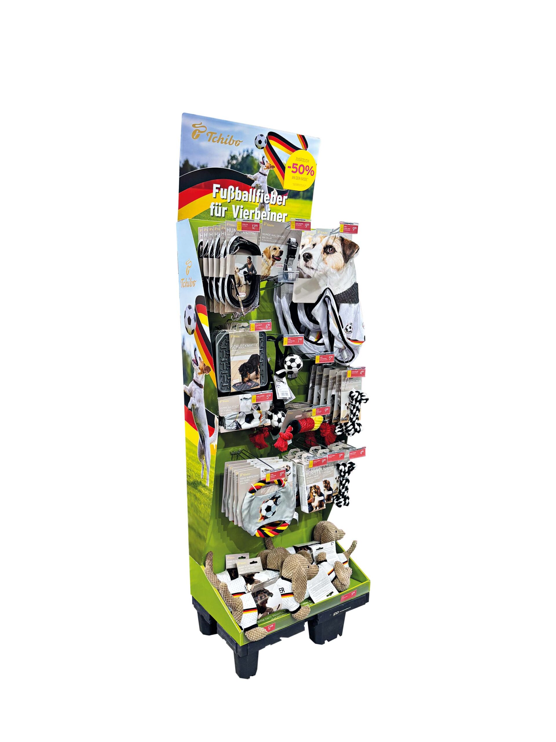 WM_Accessoires_Tchibo_LEH WM Display Tchibo mit Hundezubehör