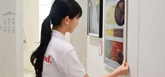 LG-Mitabeiterin an LG E-Paper Display