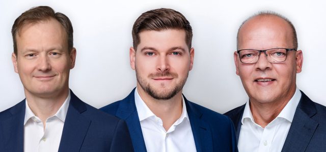 Frank Opelt, Bastian Dieth und Thorsten Gehrke, hagebau