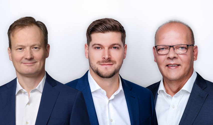 Frank Opelt, Bastian Dieth und Thorsten Gehrke, hagebau