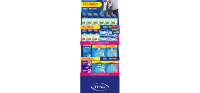 Display Rabattaktion Tena