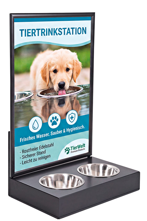 Hundetankstelle Display