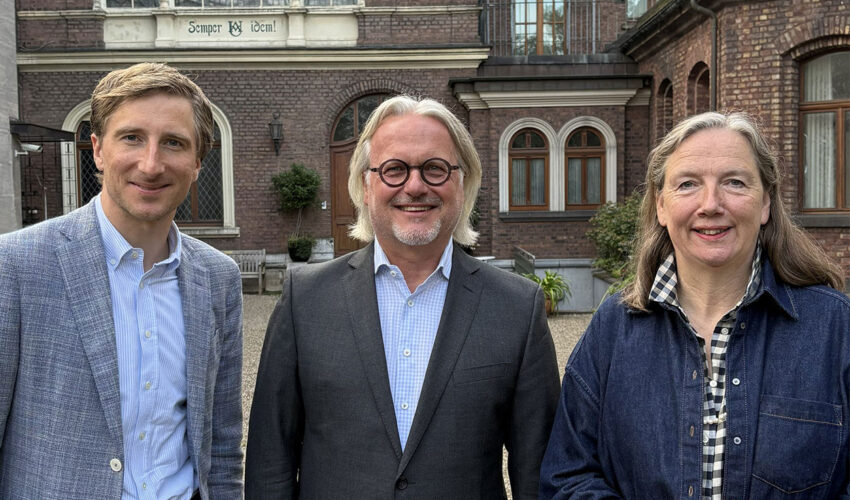 Dr. Ludwig Ruder, Frank Schübel und Dr. Hubertine Underberg-Rude