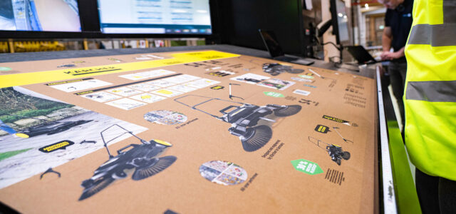 Kärcher-Verpackung von Mondi wird bedruckt